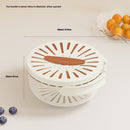 Fruit Drain Basket With Lid Vegetable Washing Bowl Foldable