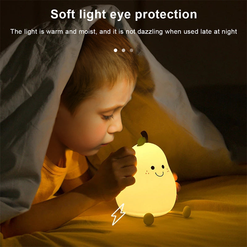 LED Pear  Night Light USB Rechargeable  Best price in Shopsy