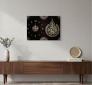 Handcrafted Wooden Wall Clock – Digital Printed Islamic Art