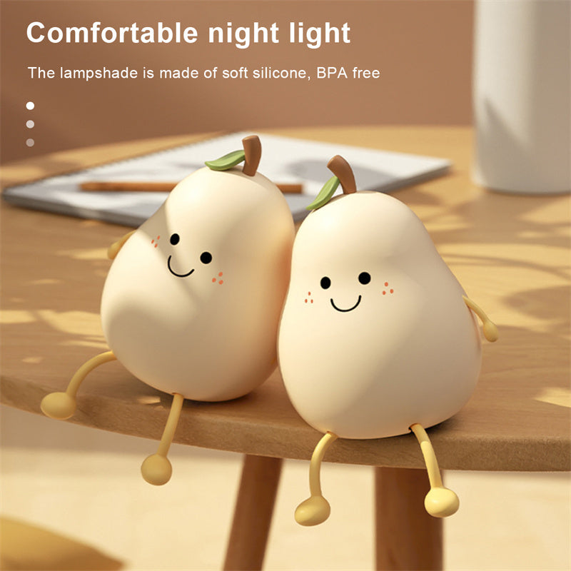 LED Pear  Night Light USB Rechargeable  Best price in Shopsy
