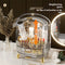 Desktop Drawer With LED Light Transparent Cosmetic Organizing Box